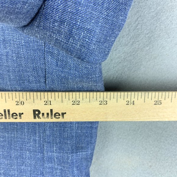 **SOLD**Ralph Lauren Blazer Mens 46L 46 Long Blue Wool Silk Linen Sport Coat - Picture 10 of 16